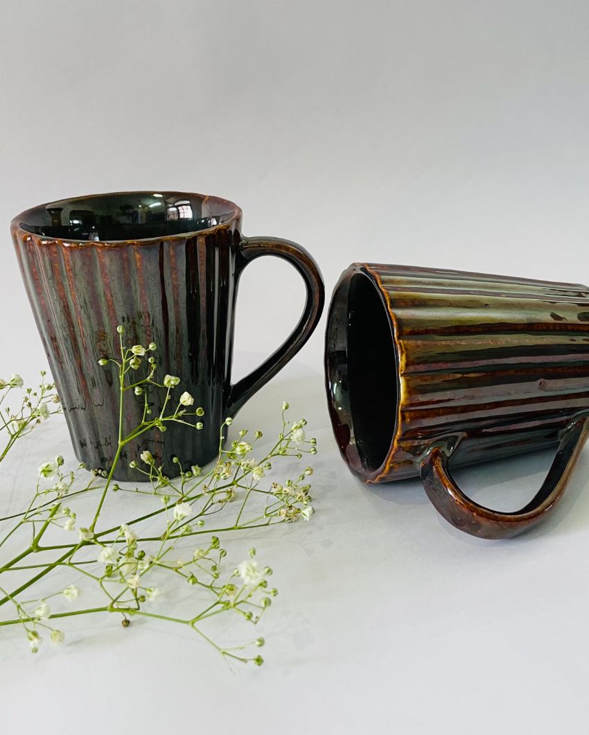Ella Ceramic Coffee Mugs | Set Of 2
