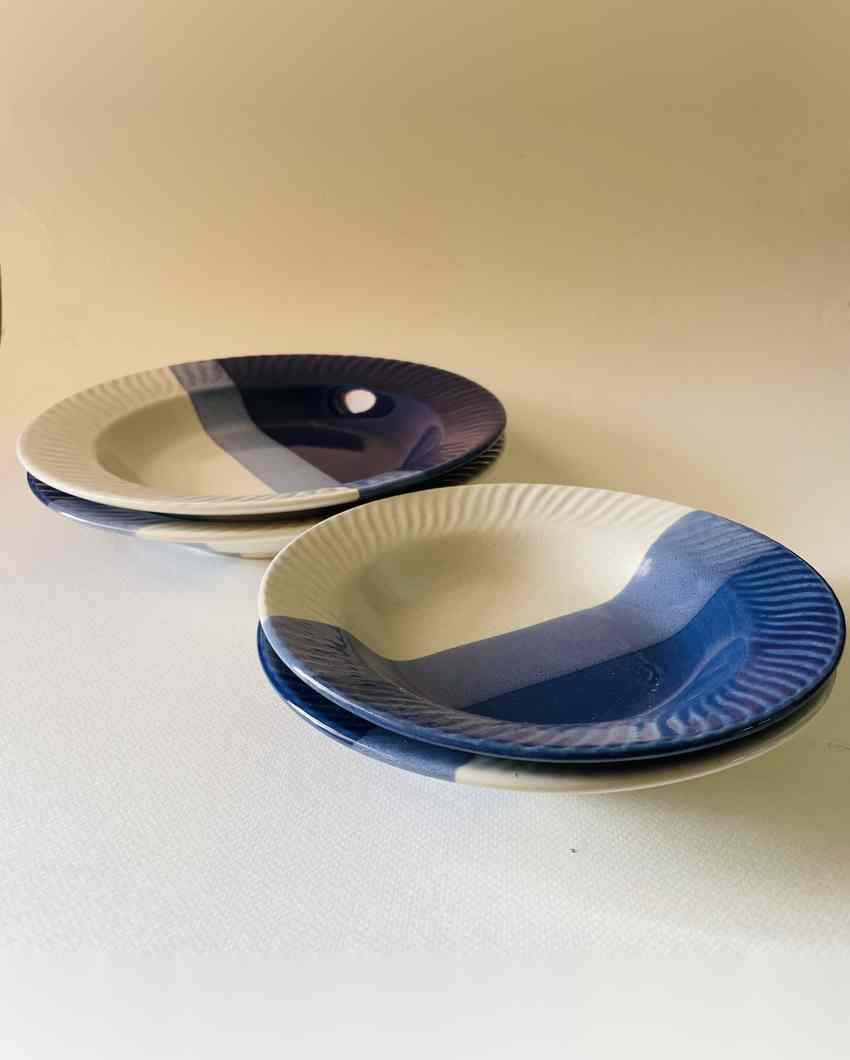 Bluebird Elengate Pasta Familia Ceramic Plates | Set of 4