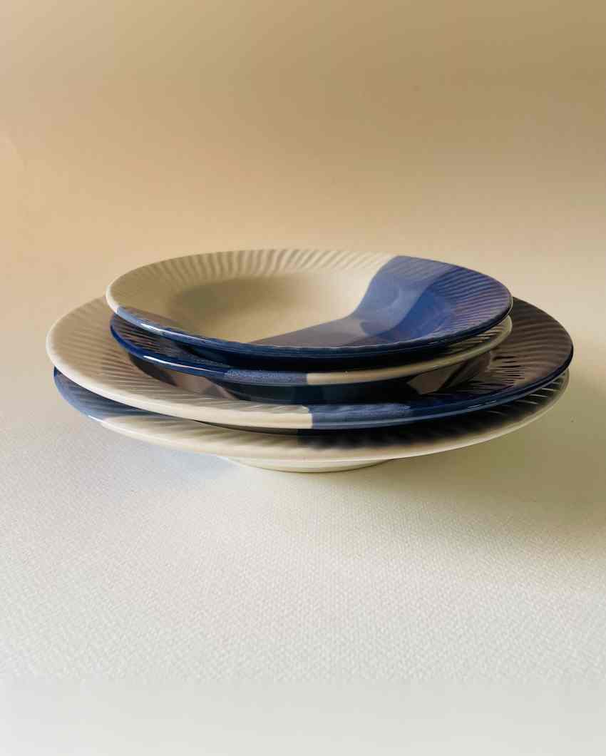 Bluebird Elengate Pasta Familia Ceramic Plates | Set of 4