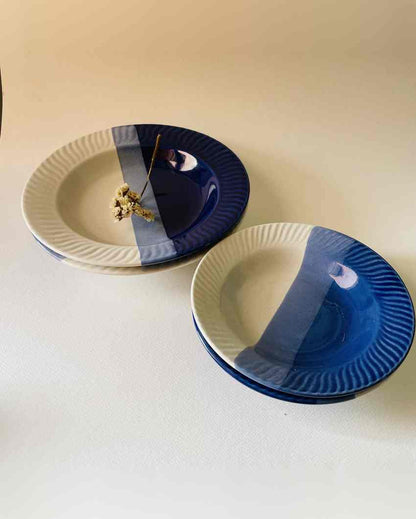 Bluebird Elengate Pasta Familia Ceramic Plates | Set of 4