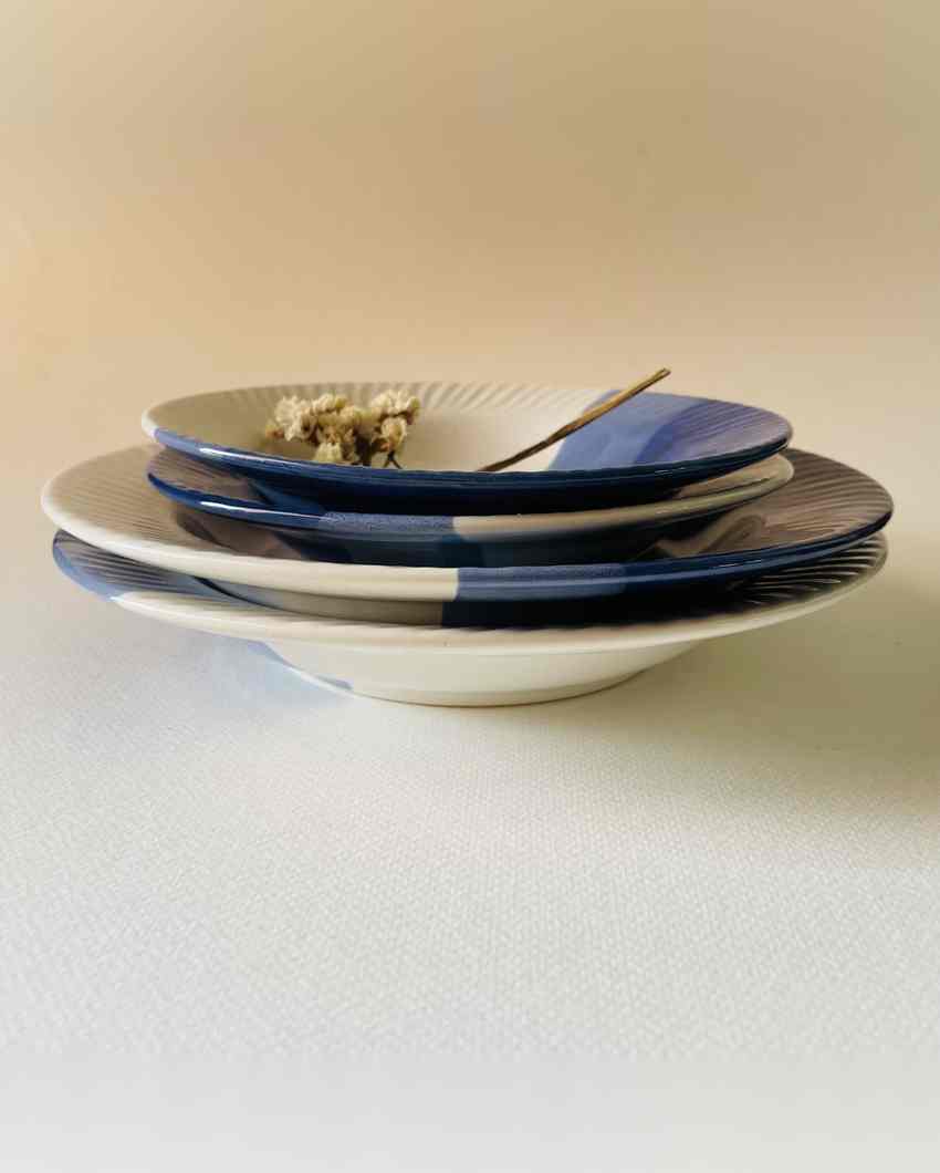 Bluebird Elengate Pasta Familia Ceramic Plates | Set of 4