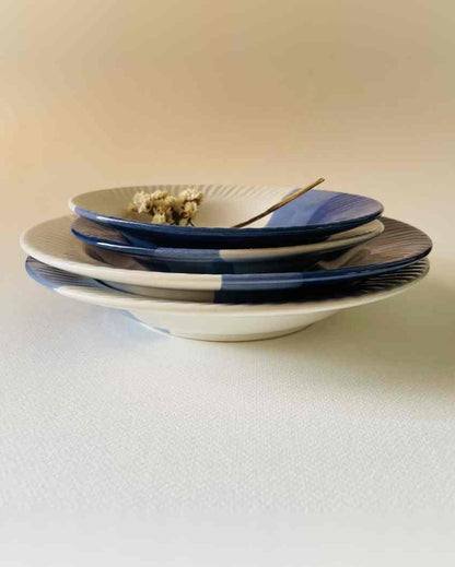 Bluebird Elengate Pasta Familia Ceramic Plates | Set of 4