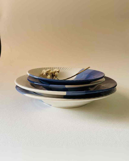 Bluebird Elengate Pasta Familia Ceramic Plates | Set of 4