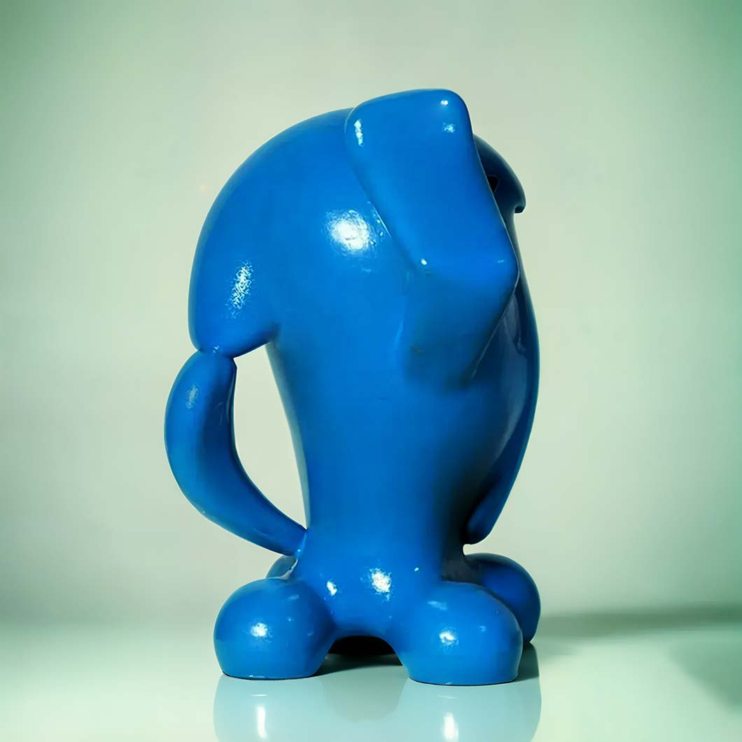 Playful Pokemon Blue Wobbuffet Statue Showpiece | 6 x 5 x 8 inches