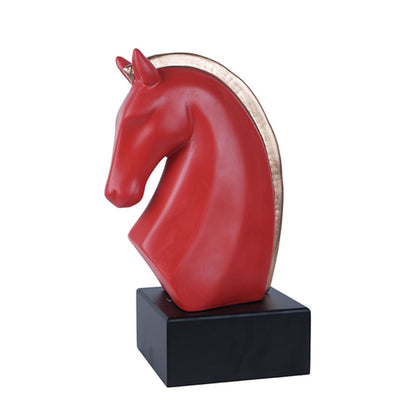 Estela Premium Knight Horse Figurine | Multiple Colors Red