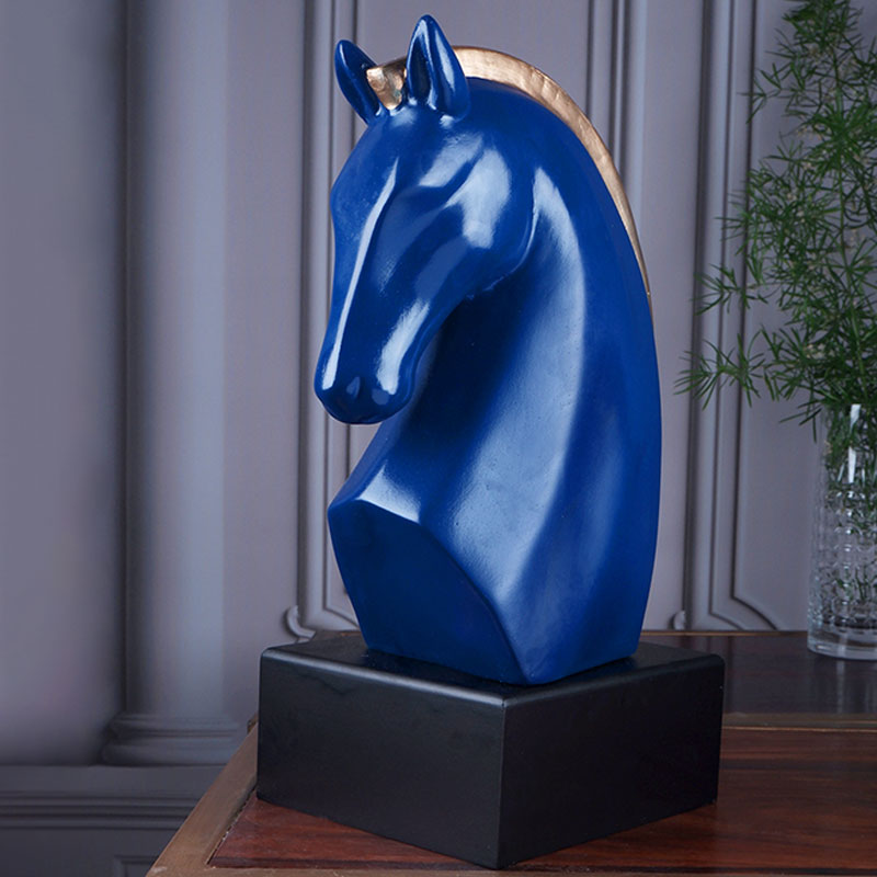 Estela Premium Knight Horse Figurine | Multiple Colors Blue