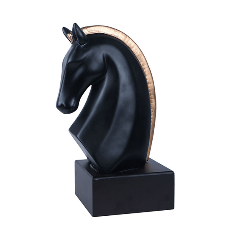 Estela Premium Knight Horse Figurine | Multiple Colors Black