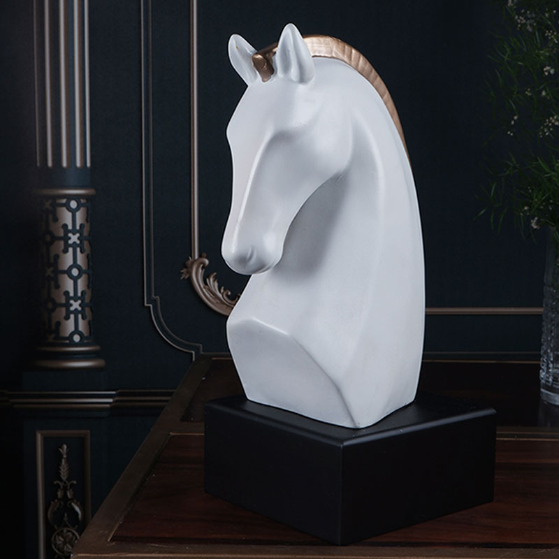 Estela Premium Knight Horse Figurine | Multiple Colors White