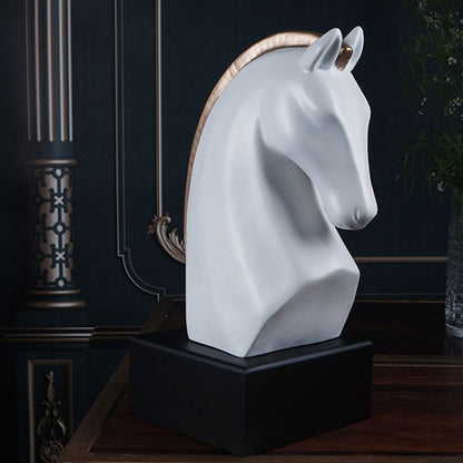 Estela Premium Knight Horse Figurine | Multiple Colors White