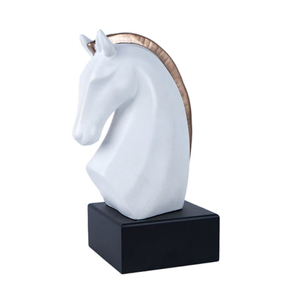 Estela Premium Knight Horse Figurine | Multiple Colors White