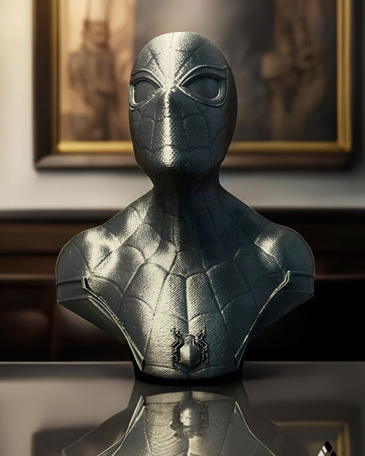 Black Spider Man PLA Sculpture