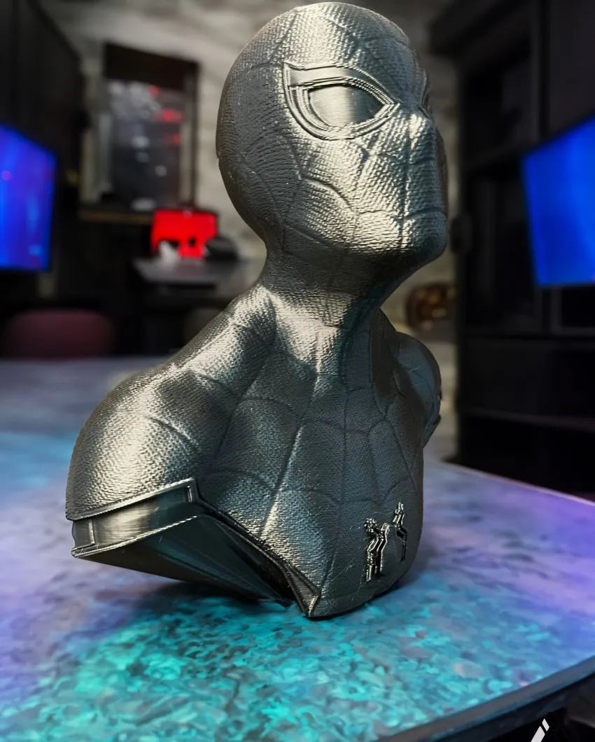 Black Spider Man PLA Sculpture