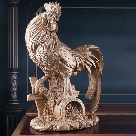 Loretta Premium Rooster Figurine | Multiple Colors Gold