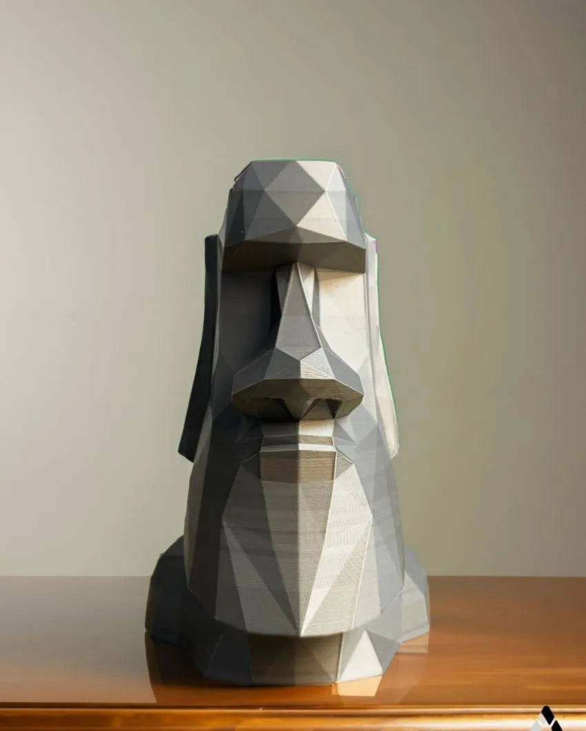 Moai Head PLA Planter Decor