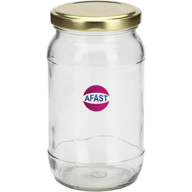 Slim Clear Glass Jar for Home and Kitchen Storage Solutions | 400 ML | 3 x 6 inches