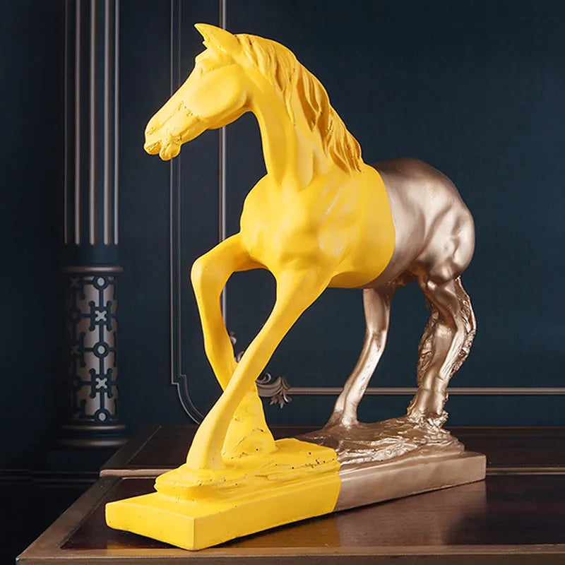 Isaure Premium Horse Figurine | Multiple Colors Yellow