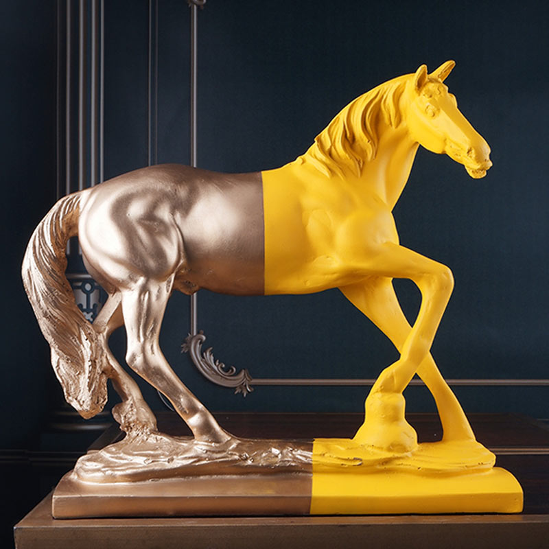 Isaure Premium Horse Figurine | Multiple Colors Yellow