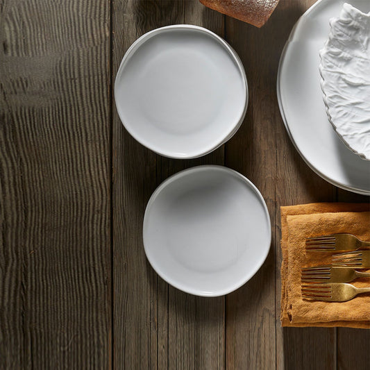Nature'S Table White Appetizer Plates | Set of 4 Default Title