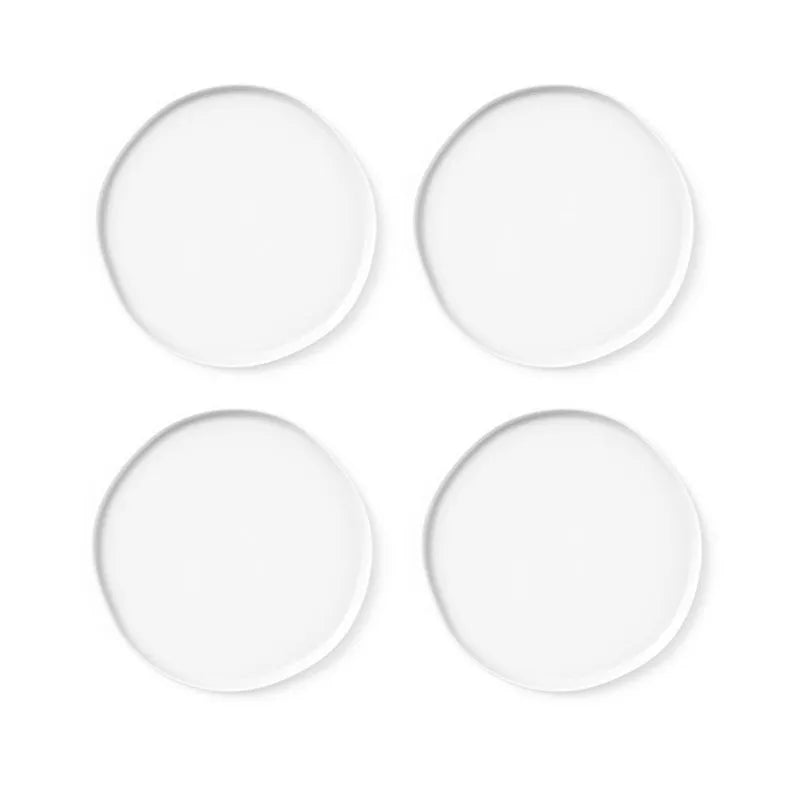 Nature'S Table White Appetizer Plates | Set of 4 Default Title