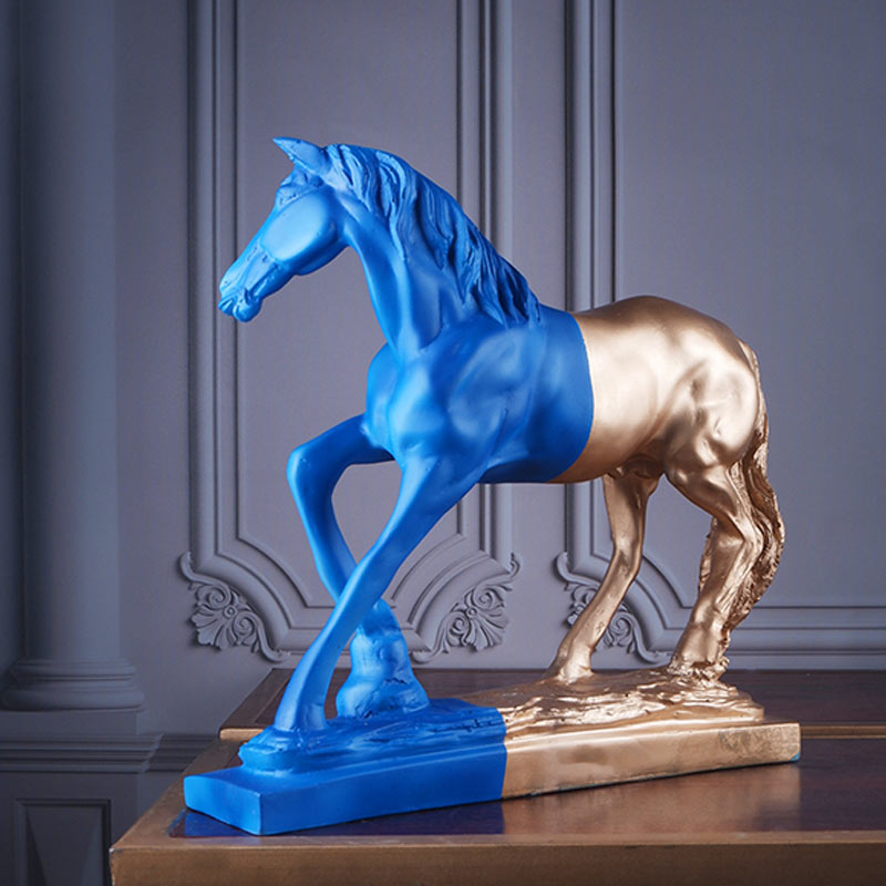 Isaure Premium Horse Figurine | Multiple Colors Blue