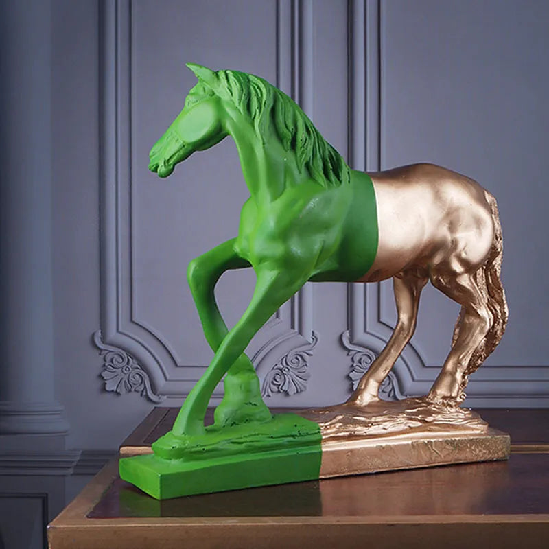 Isaure Premium Horse Figurine | Multiple Colors Green