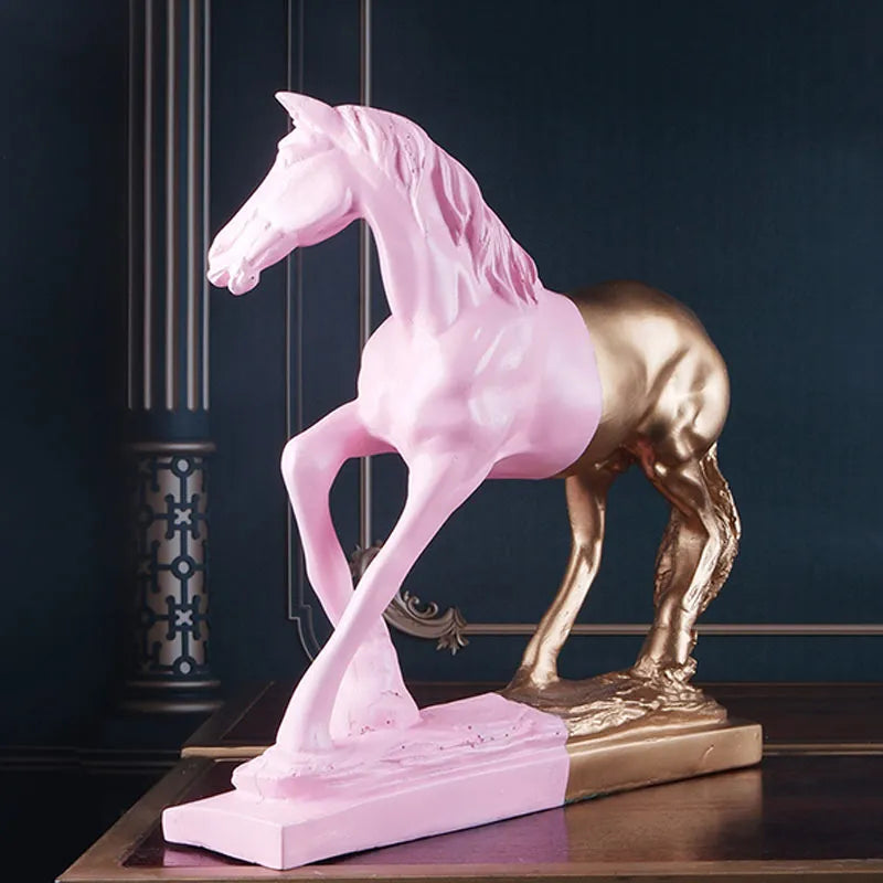 Isaure Premium Horse Figurine | Multiple Colors Pink