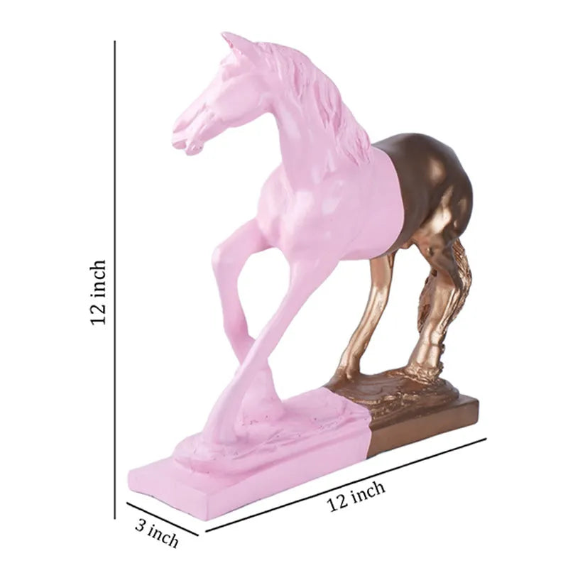 Isaure Premium Horse Figurine | Multiple Colors Pink