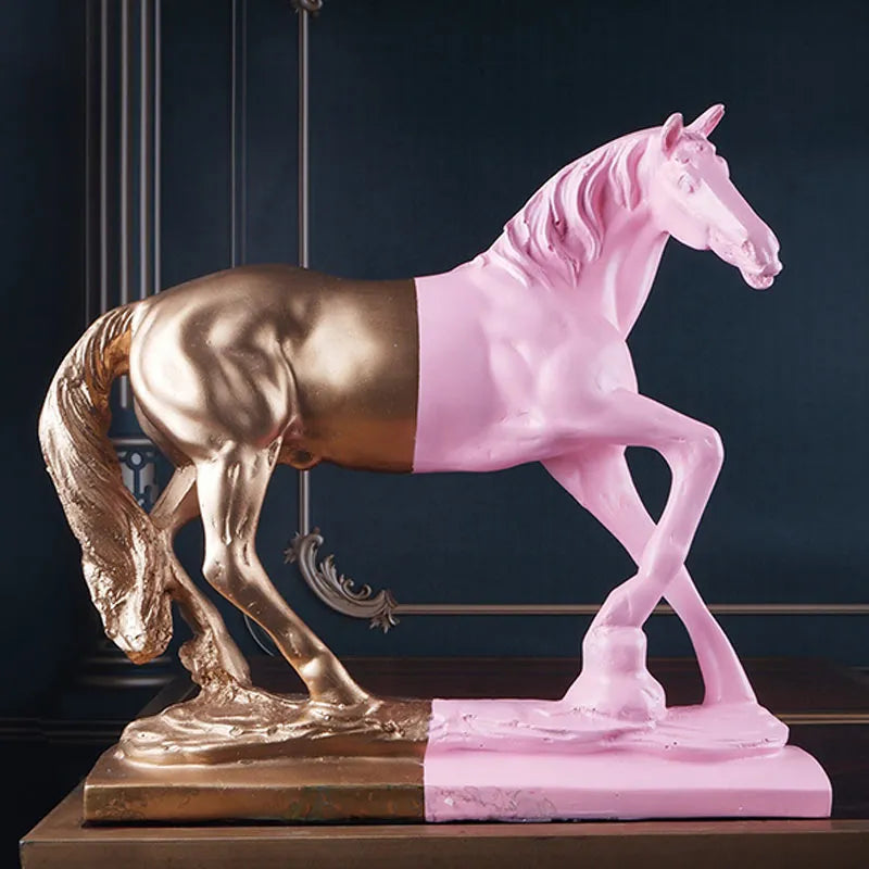 Isaure Premium Horse Figurine | Multiple Colors Pink