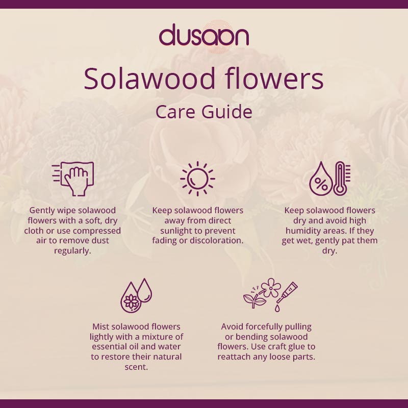 Blush Pink | Artificial Solawood Flowers - Dusaan