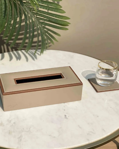 Naples Taupe Tissue Box