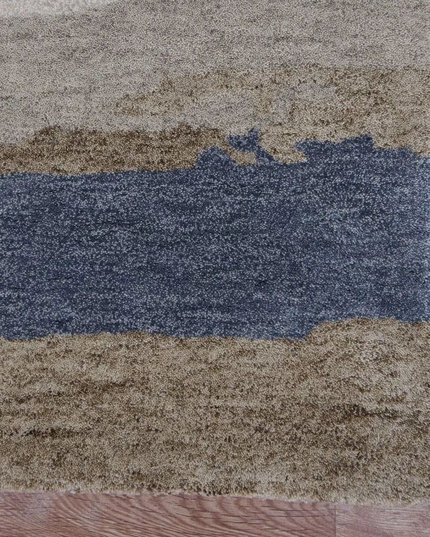 Wool & Viscose Abstract Pattern Hand Tufted Rug Carpet | 8 x 10 Feet