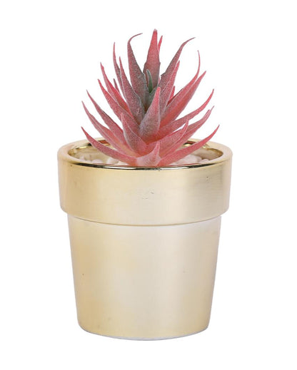 Understated Succulents Artificial Plant with Ceramic Pot | 7 inches