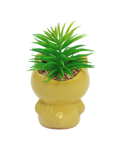 Ethereal Succulents Artificial Plant with Ceramic Pot | 6 inches