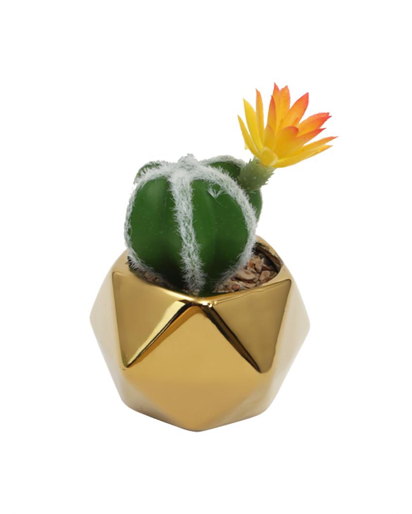 Retro Succulents Artificial Plant with Ceramic Pot | 6 inches