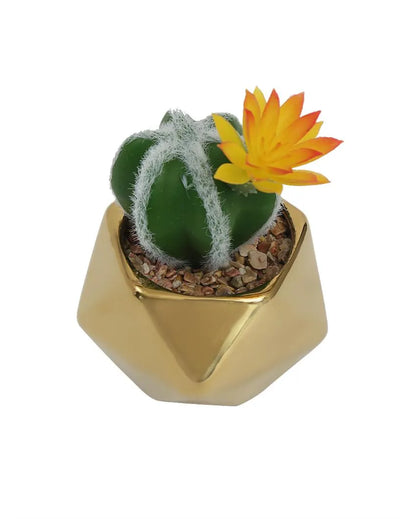 Retro Succulents Artificial Plant with Ceramic Pot | 6 inches