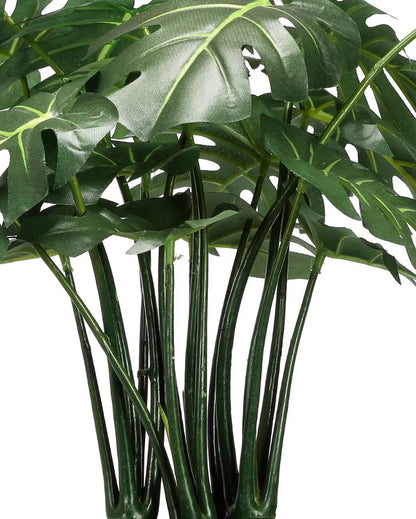 Philodendron Artificial Bonsai Plant with Ceramic Pot | 1.25 feet