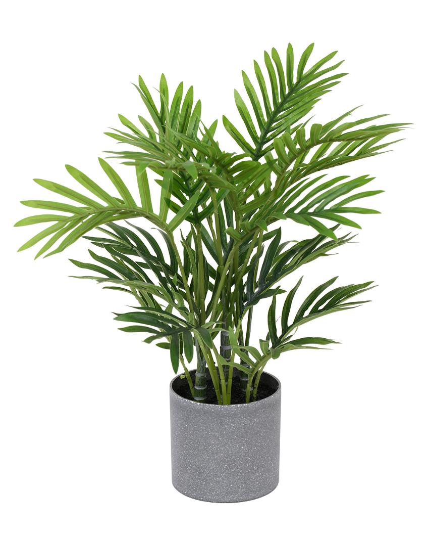 Real Touch Palm Artificial Bonsai Plant with Plastic Pot | 16 inches