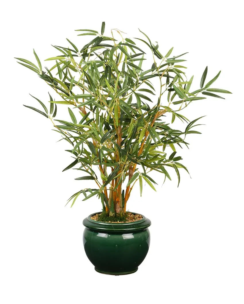 Bamboo Artificial Bonsai Plant with Ceramic Pot | 2 feet