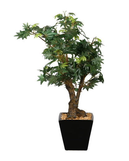 Japanese Maple Artificial Bonsai Plant with Ceramic Pot | 2 feet