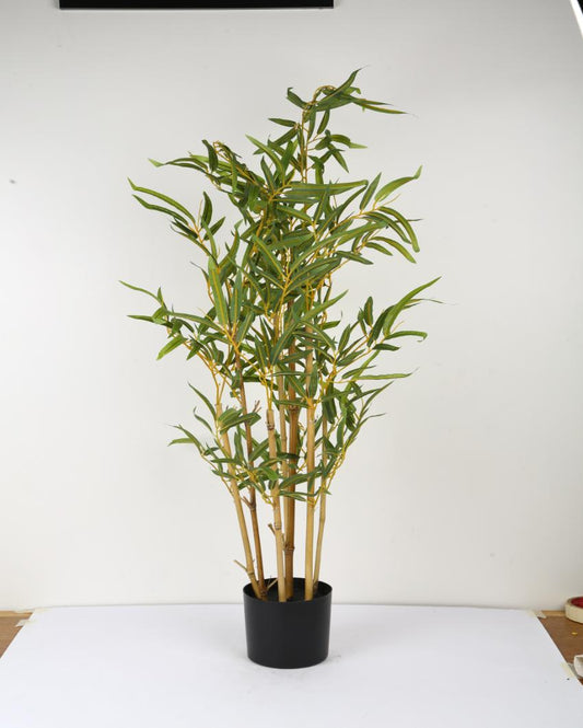 Bamboo Artificial Bonsai Plant with Ceramic Pot | 37 inches
