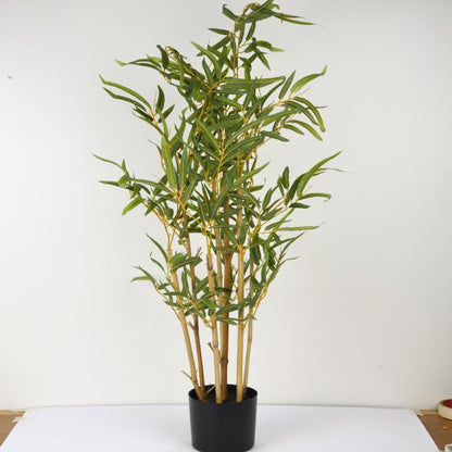 Bamboo Artificial Bonsai Plant with Ceramic Pot | 37 inches