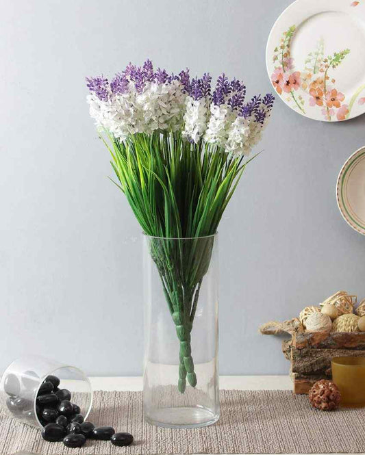 Beautiful Artificial Lilac Flowers Bunches | Set Of 2 ( Image not Given ) White