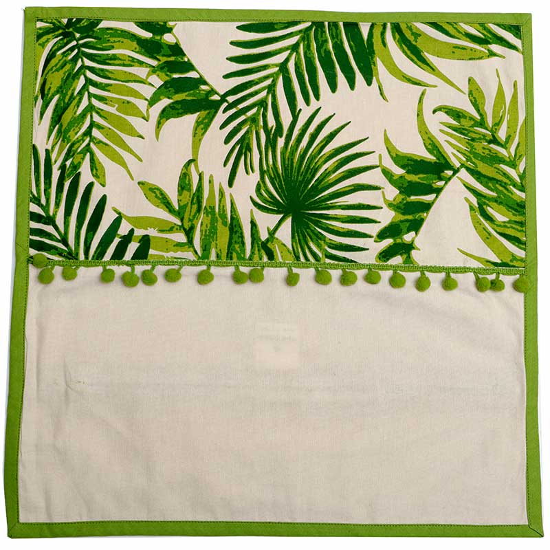 Tropical Paradise Cotton Cushion Covers | Set Of 2 | 16 x 16 inches