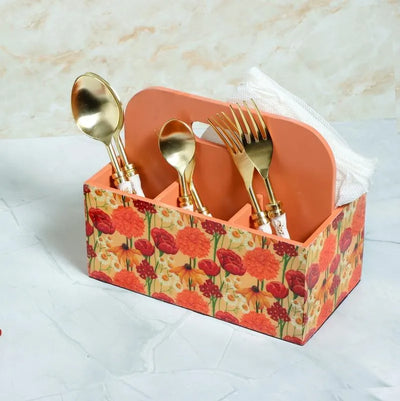 Roses And Chamomile Cutlery Holder | Image Default Title