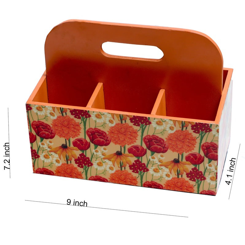 Roses And Chamomile Cutlery Holder | Image Default Title