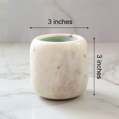 Trendy Aromatic Carrara Candle | 3 Inches Default Title