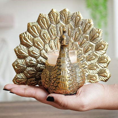 Elegant Golden Shade Peacock Gift Set | Pack of 3