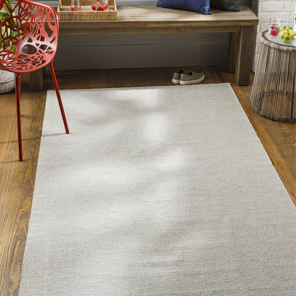 EcoFriendly Acacia Handmade Recycled PET Yarn Carpet | Light Grey