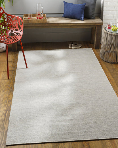 EcoFriendly Acacia Handmade Recycled PET Yarn Carpet | Light Grey