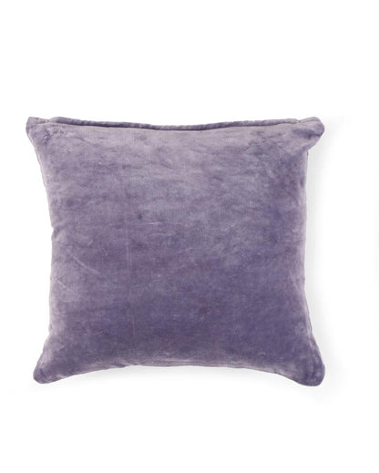 Lavender Cotton Velvet Cushion Cover | 16 x 16 inches